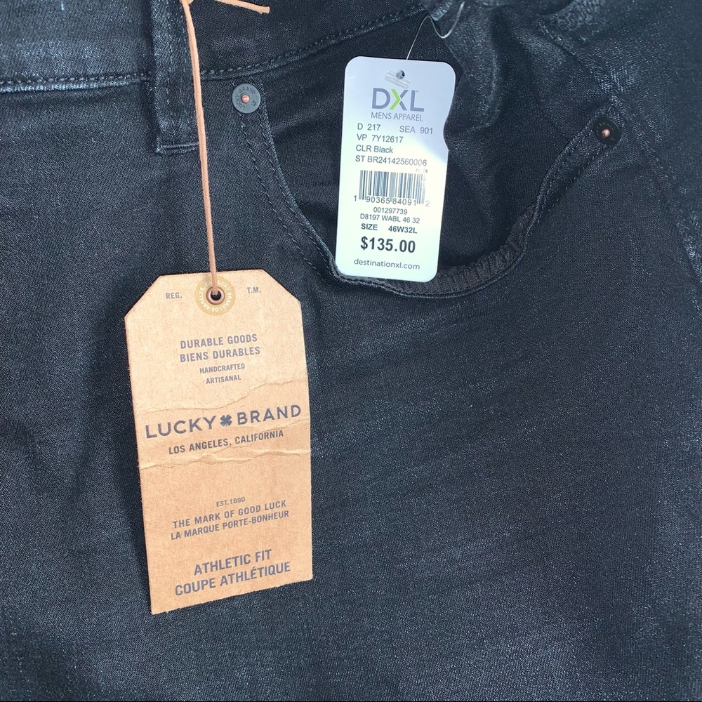 LUCKY BRAND Athletic-Fit BIG & TALL Black Jeans
